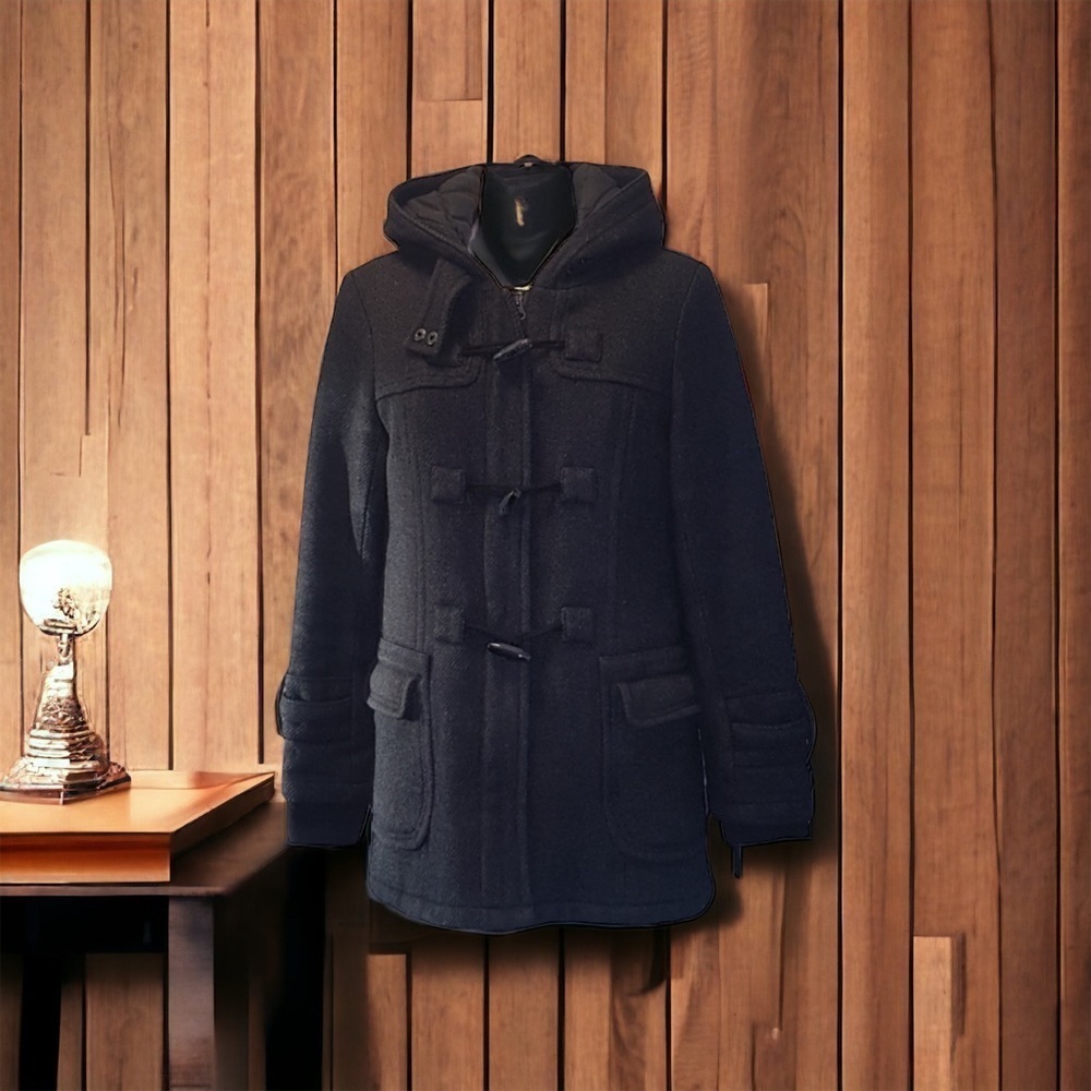 Joe Fresh Toggle Peacoat -NWOT- Grey -Gloverall SzXs 🍁🍂​​​​​ - Picture 12 of 16